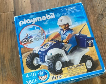 NOS Unopened Playmobil #3655 Retired Beach Police on a Dune Buggy