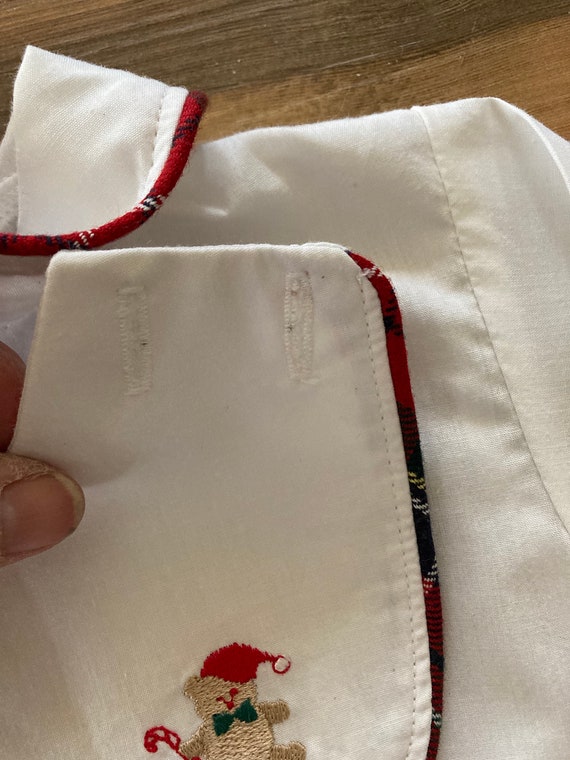 Little Boy's Bright White Shirt with Embroidered … - image 5