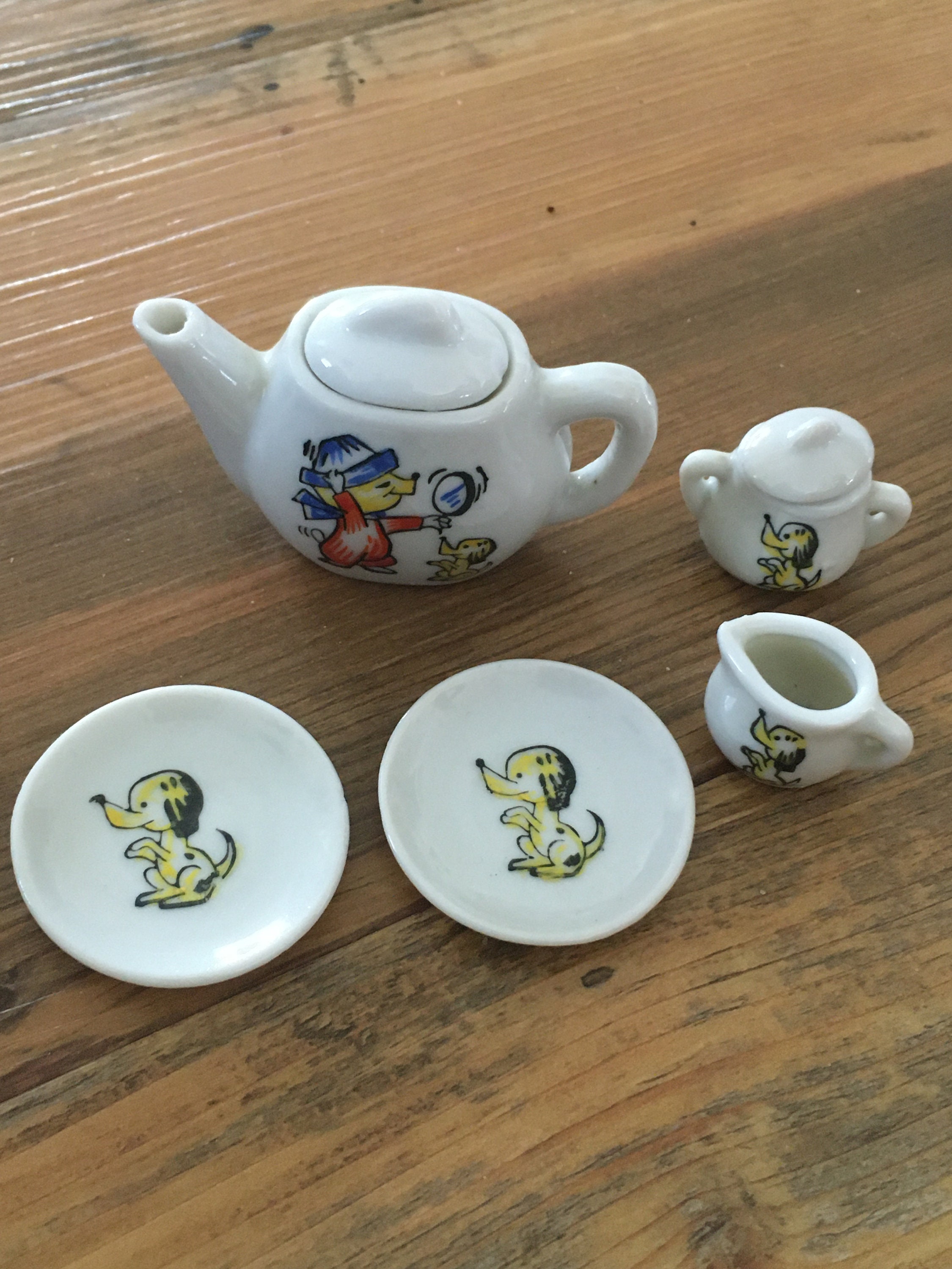 昭和 レトロ ボーンチャイナ 置物 陶器 ミニチュア イヌ 犬 レア！！