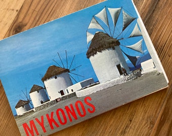 Mykonos Greece Postcard Booklet Unused