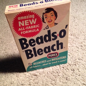 Original Beads O' Bleach Cardboard Box by Purex | Etsy