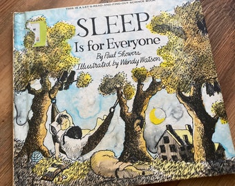 Sleep is for Everyone By Paul Showers 1974 Hardback