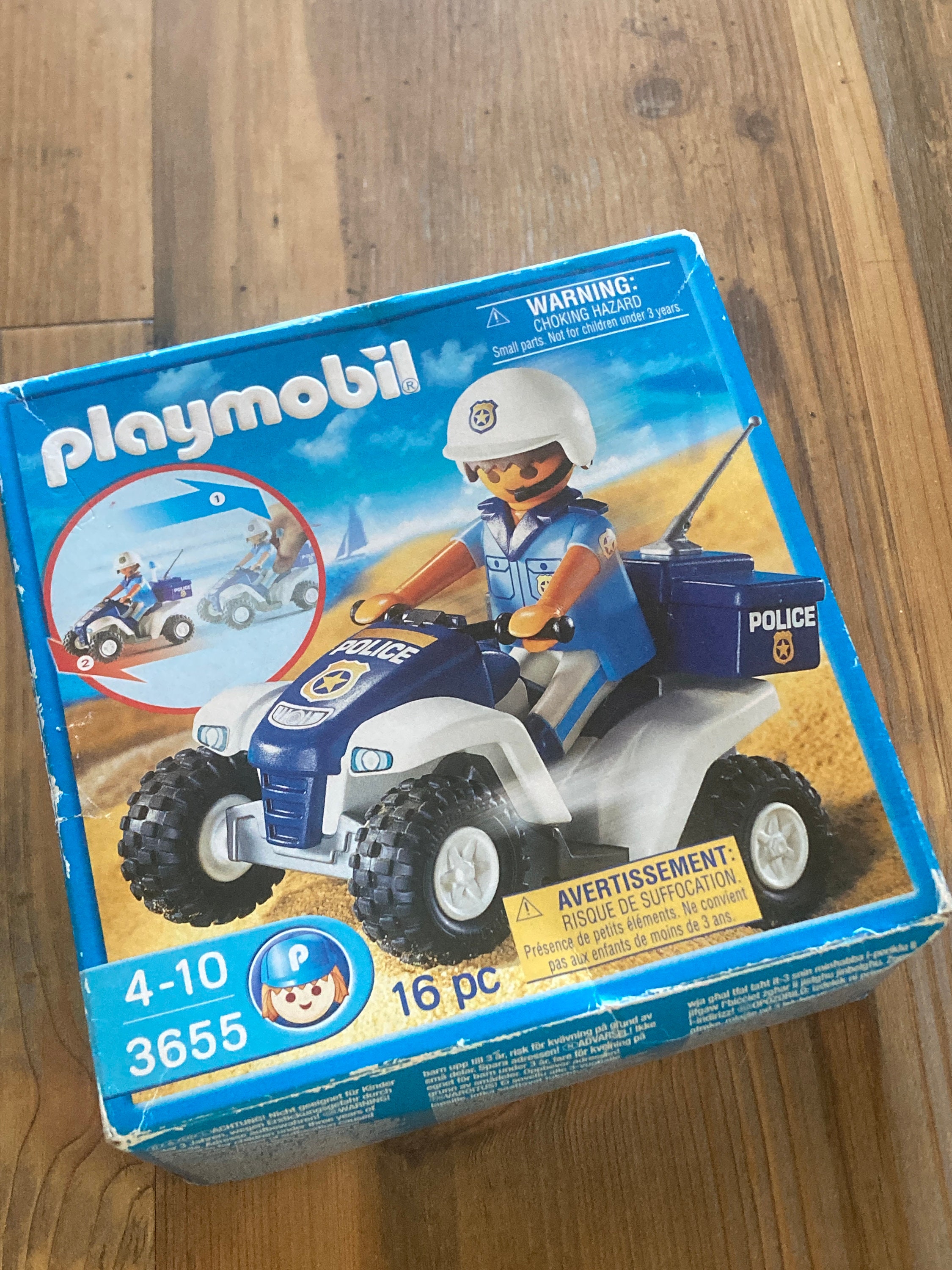 NOS Unopened Playmobil 3655 Retired Beach Police on a Dune - Etsy