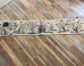 Spooky Night Long Burlap Banner