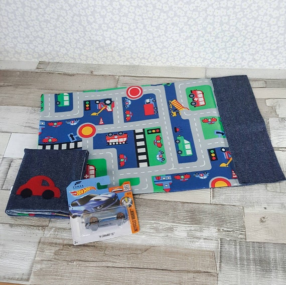 Gift Bundle Toy Car Mat Children S Road Play Mat Large Etsy
