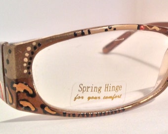 Sandy Leopards. Reading Glasses. Wild and Trendy, detailed and fashionable. They come in all strengths.