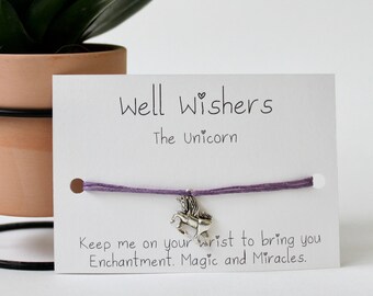 The Unicorn Charm bracelet Enchantment,Magic and Miracles | Well Wishers UK, Inspired by friendship bracelet and one who intends good wishes