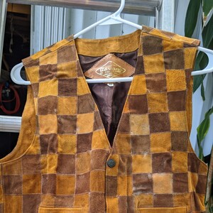 Mexican leather vest best sale
