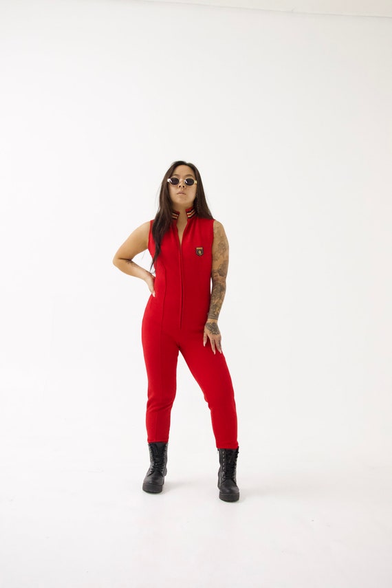 vtg 80s RALPH LAUREN ski jumpsuit w/ stir ups