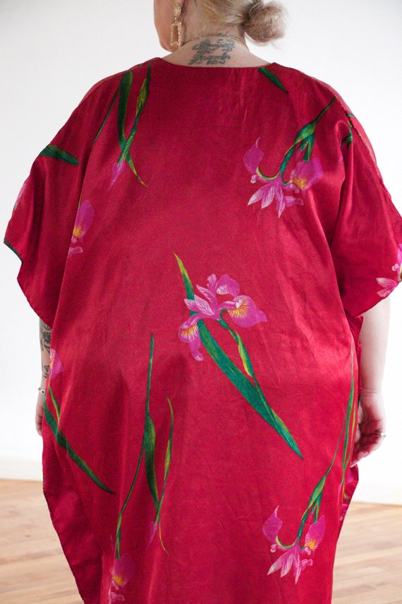 vtg floral print kaftan dress - image 5