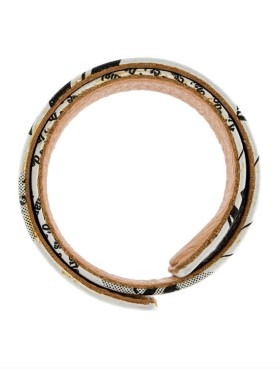 【John Galliano】Newspaper bracelet RARE CHRISTIAN DIOR Vintage John Galliano Newspaper Print