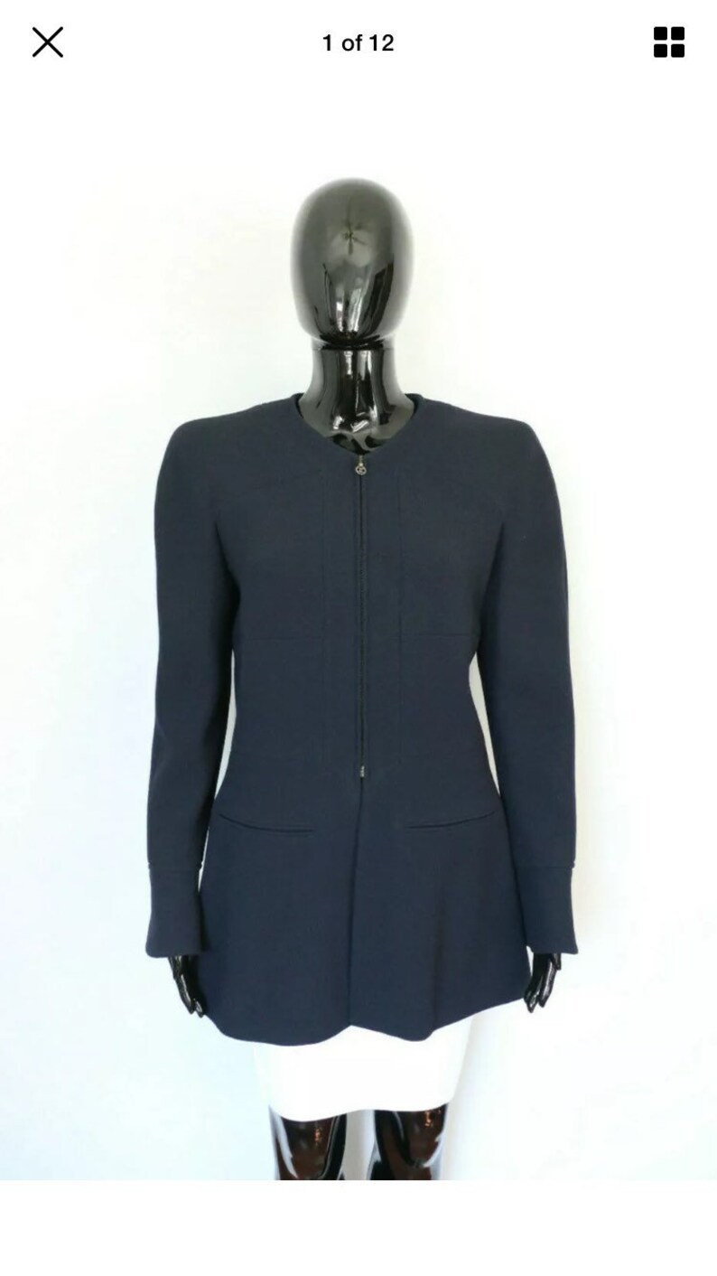 chanel zip up jacket