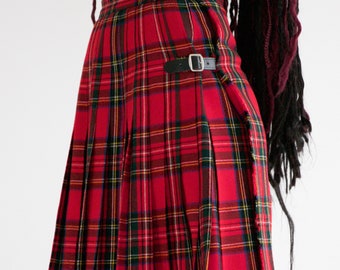 スカート Burberry Check pleated skirt Pleated Check Wool Blend Skirt in Linden - Women, Nylon