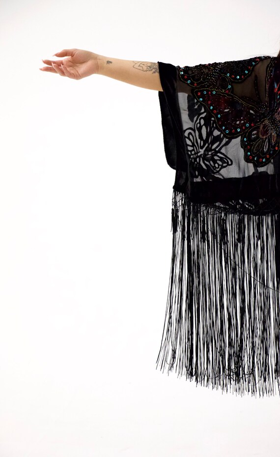 fringed butterfly sequins kimono - image 7