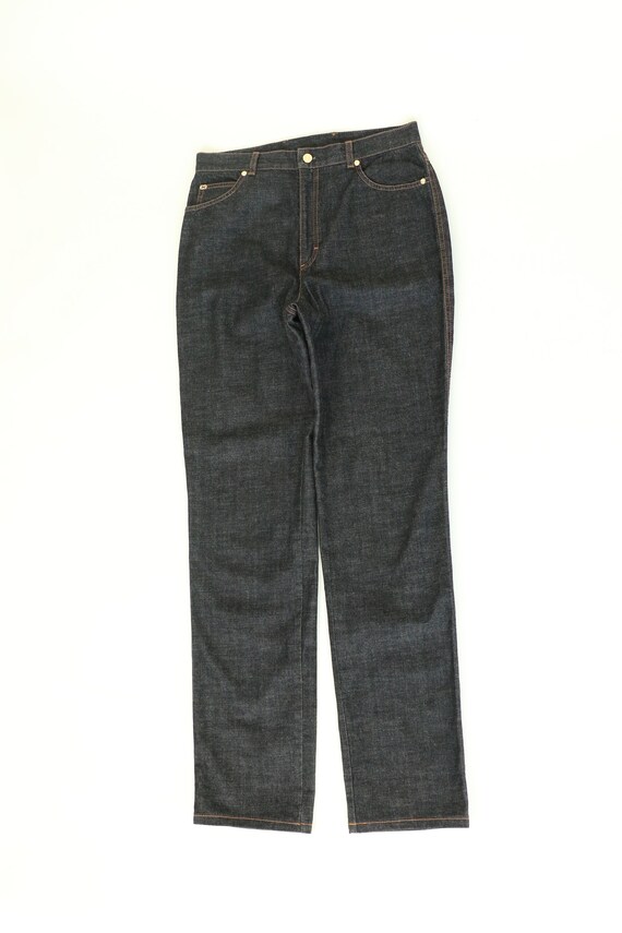 vtg. 90s ESCADA Dark Wash Straight Leg Jeans Small