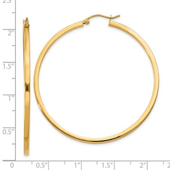 2mm thick hoop earrings