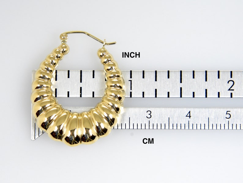 vintage gold shrimp earrings