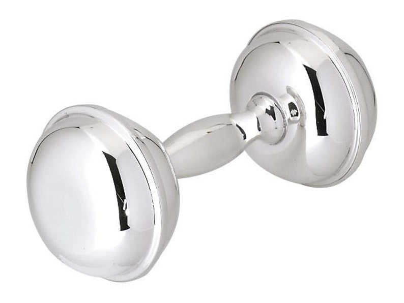 Sterling Silver Baby Rattle Heirloom Gift Custom Engraved Etsy