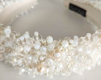 Bridal Headband / Crystal Headband / Tocado de Novia / Bridal Headpiece