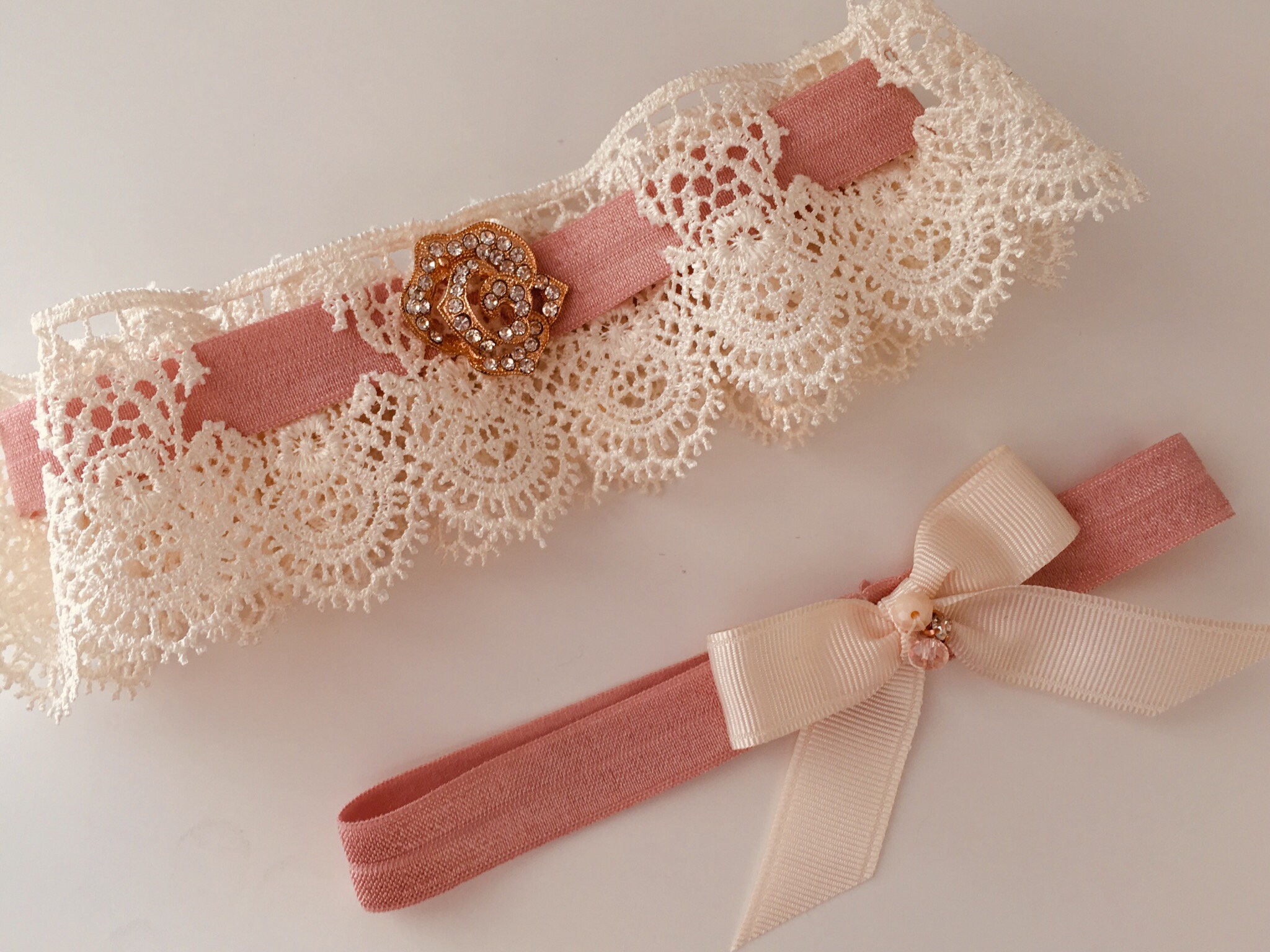 Handmade Wedding Garter Handmade Bridal Garter Set Vintage