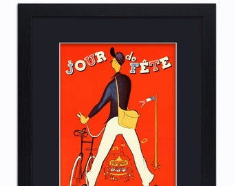 MON ONCLE JACQUES TATI A3 A2 FRENCH FILM POSTER REPRINT