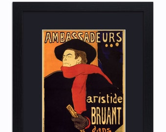 AP118 Vintage 1893 French Singer Eugénie Buffet Advertisement Poster Card A5