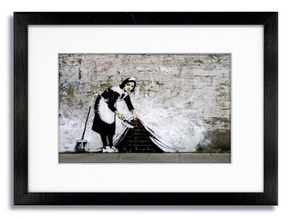 Banksy Camden Maid poster A2 SIZE