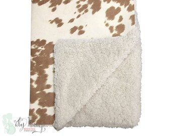 cowhide crib bedding