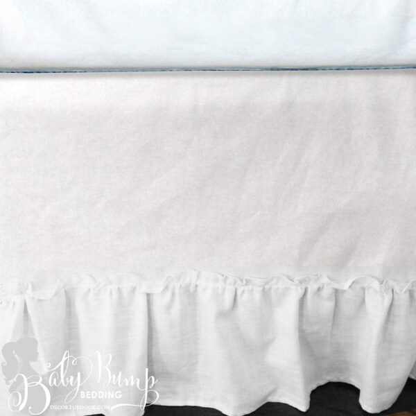 Ruffle Crib Skirt Etsy