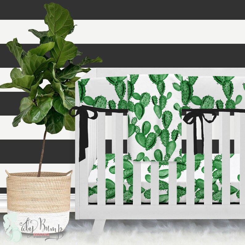 Watercolor Cactus Gender Neutral Baby Changing Pad Cover Etsy