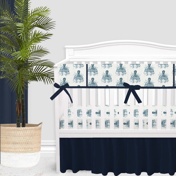 Solid Navy Blue Baby Crib Skirt Navy Build Your Crib Skirt Etsy