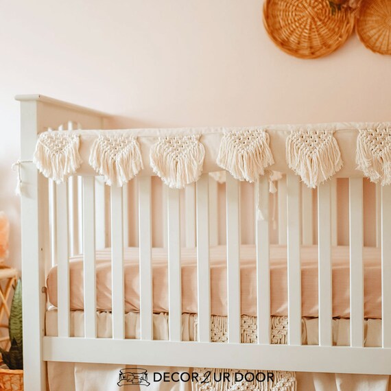 macrame baby crib