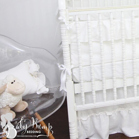 frilly cot bedding