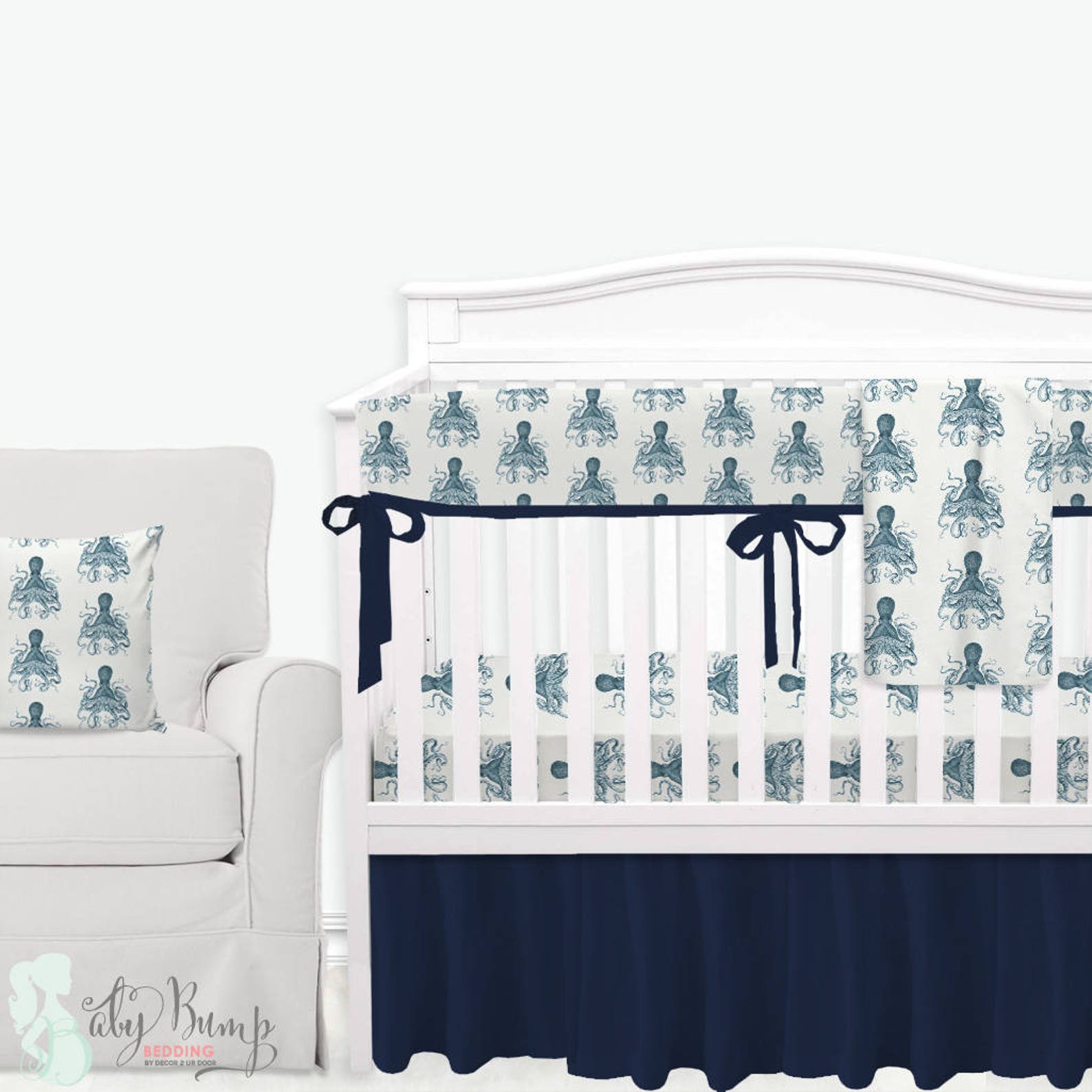 Solid Navy Custom Baby & Nursery Curtains Navy Nursery Etsy