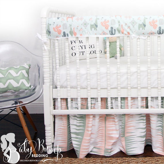 little llama crib bedding