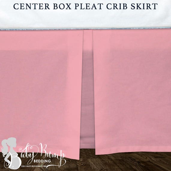 solid pink crib bedding