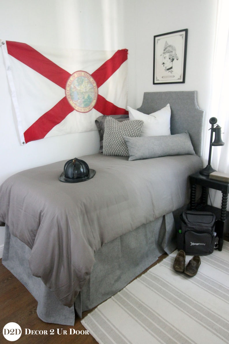 Grey Out Guys Dorm Bedding Set Twin Xl Image 0