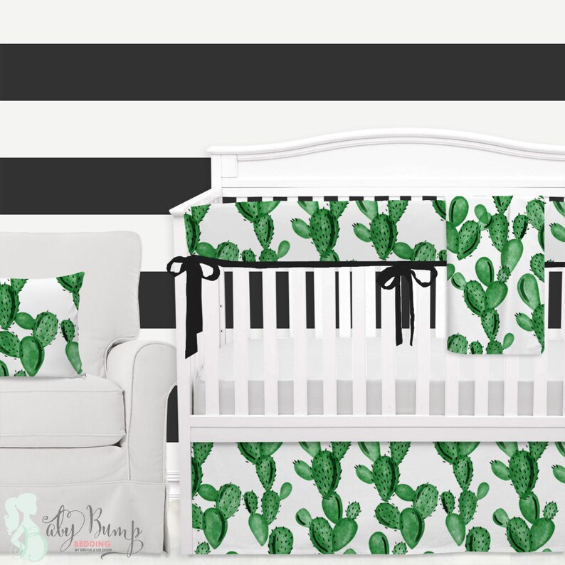 Watercolor Cactus Gender Neutral Baby Changing Pad Cover Etsy