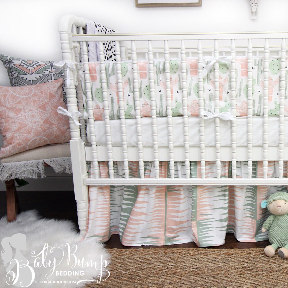 cactus crib bedding set