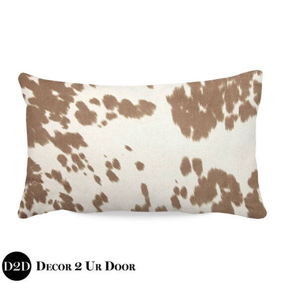 Tan Cowhide Nursery Throw Pillow Cover Faux Cowhide Throw Etsy