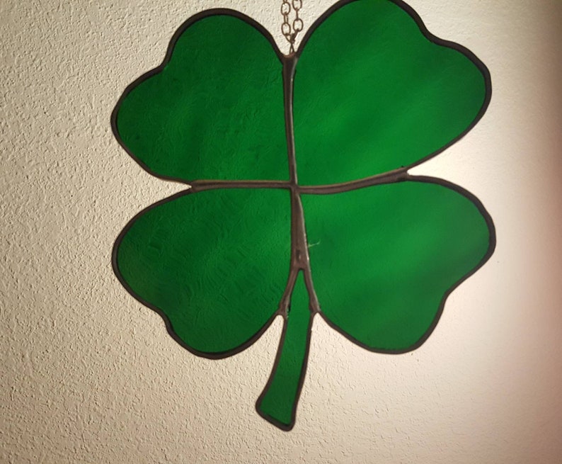 Stained Glass Four Leaf Clover / Shamrock Etsy