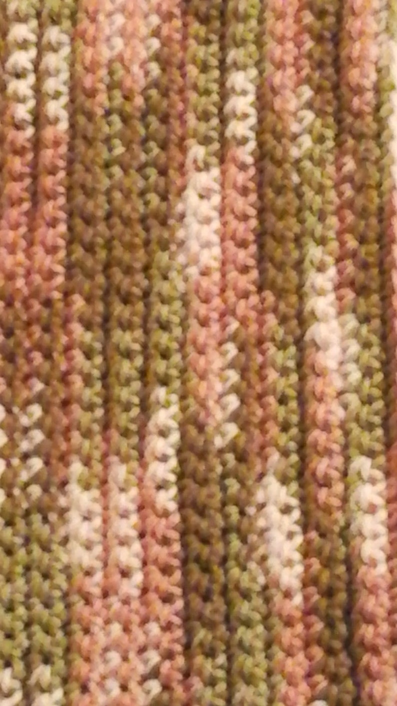 4/' x 4/' Crochet Camo Blanket Also Available in Pink Camo