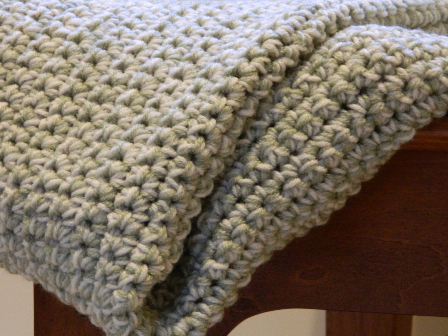 Crochet Blanket - 4' by 5' Lap Blanket - Double Weight Afghan…