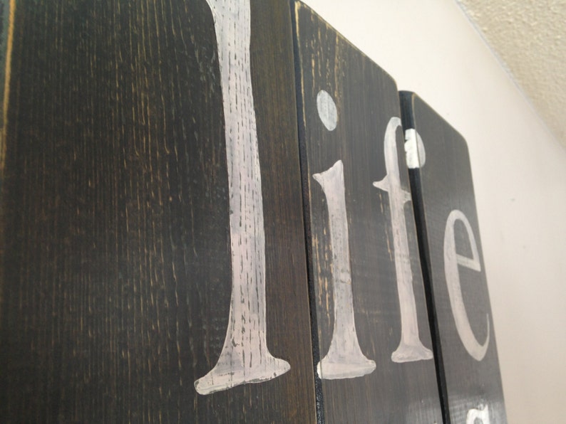 Inspirational Rustic Wood Sign Life is Good Customize