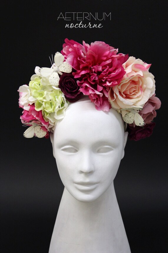 Spring flowers Headdress costume headdress flower Etsy