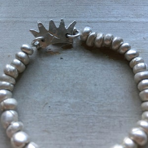 Queen Of Hearts Bespoke Personalised Keepsake Fine Silver Beaded Charm Bracelet Wedding/ Bride/ Bridesmaids/ Gifts For Her/ Jewellery/ image 4