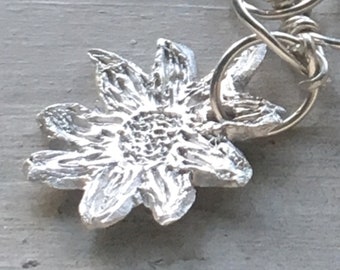 Sally's Sunflower Fine Silver Sunflower Charm