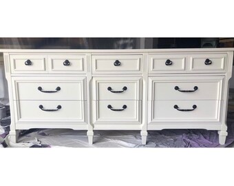 Grey Distressed Shabby Chic Credenza Tv Stand Buffet Etsy
