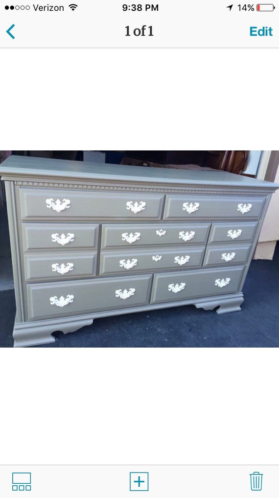 7 Drawer Dresser Nightstands Changing Table Buffet Etsy