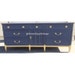 SAMPLE - Do not purchase - See description - Mid Century Modern Navy and Gold Dresser/Changing Table/Credenza/Tv Stand 